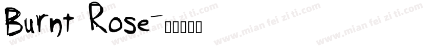 Burnt Rose字体转换